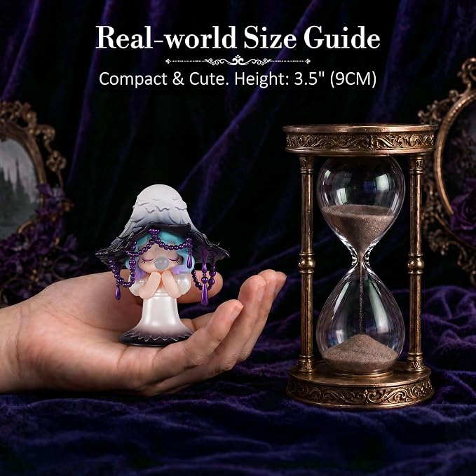 Rolife Nanci Secret Fantasy Blind Box Mystery Figure - Collectible Anime Character Doll, Dark Academia Desk Decor, Cute Gothic Style Art Toy, Creative Gift Idea