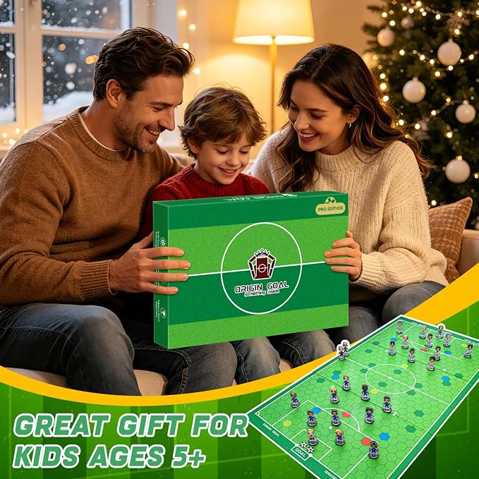Original Soccer Board Game 2026 Soccer Event Interactive Soccer Toy Gift - Foosball Table Game for Indoor Home Party Family Perfect Christmas Birthday Tabletop Football Gift for Kids