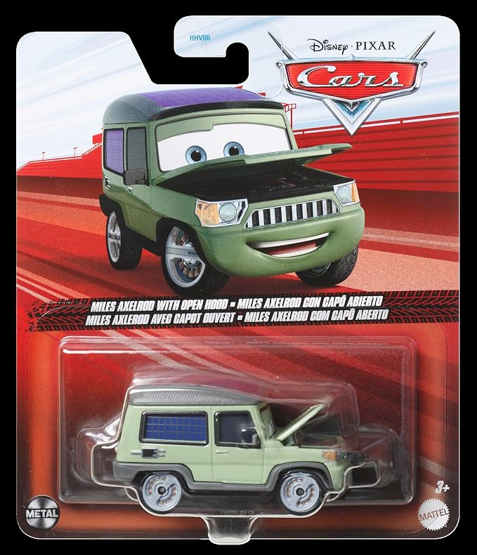 Disney / Pixar CARS 1:55 Scale Die Cast Miles Axlerod with Open Hood - Chase [Palace Chaos 4/9]