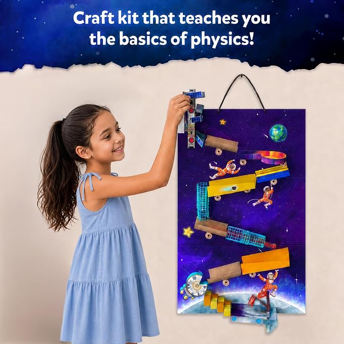 Skillmatics Marble Run STEM Building & Construction Kit – 225+ Pieces, DIY Science, Art & Craft Activity, Build Space Tracks, Educational Toys Gifts for Kids Ages 8, 9, 10, 11, 12 & 13
