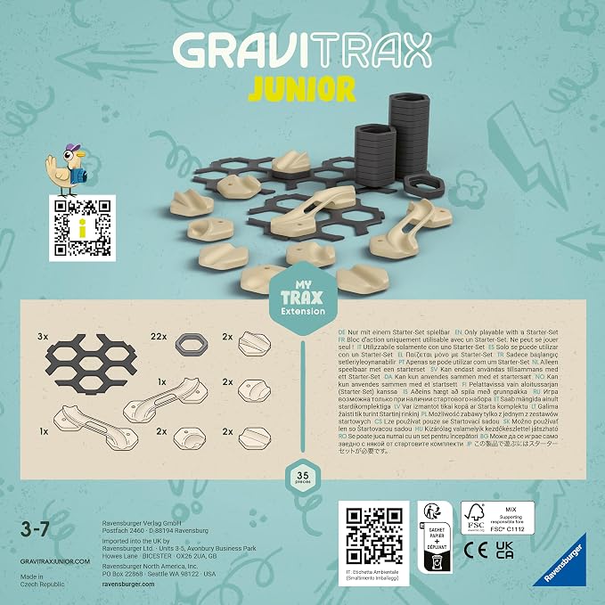 Ravensburger GraviTrax Extension Trax - Marble Run, STEM and Construction Toys for Kids Age 3 Years Up - Kids Gifts