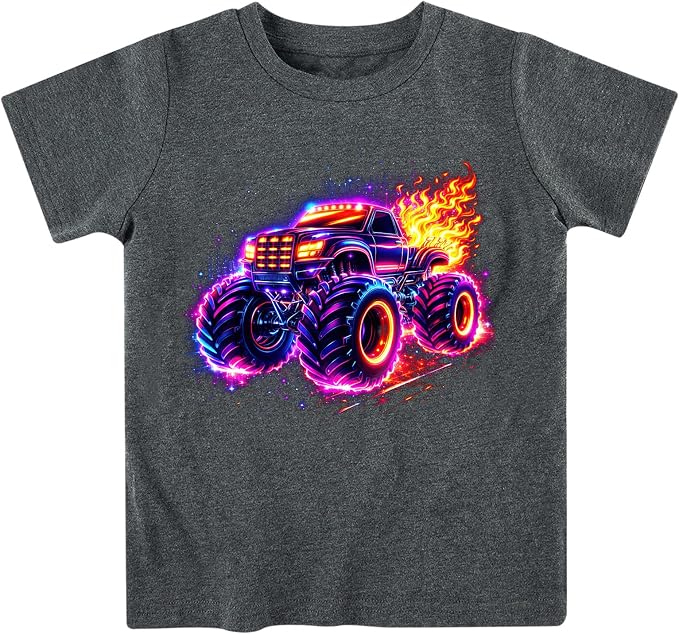 Funnycokid Toddler Boys Shirts Graphic T-Shirt Kids Short Sleeve Tees 2-7 Years
