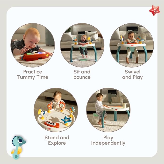 Tiny Love 5-in-1 Stationary Activity Center, Tiny Mariners