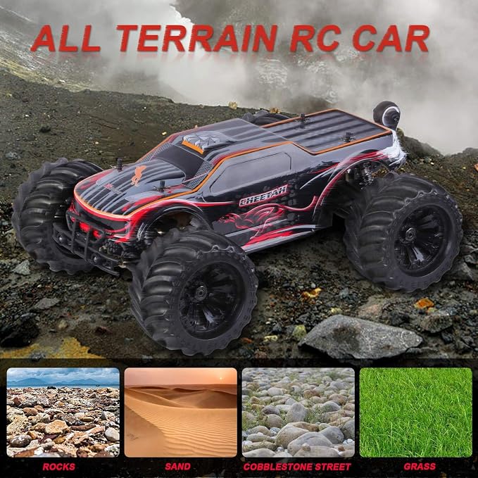 JLBRACINGRC 1/10 Brushless RC Car for Adults,Fast 50+ mph High Speed RTR RC Truck, 4WD Offroad Monster Truck, 2.4GHZ Radio Controlled Electric Remote Control Car, IPX7 Waterproof Racing Vehicle