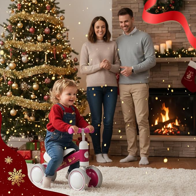 Baby Balance Bike for 1-3 Year – First Birthday Boy Girl Gifts 12-36 Month Mini Bike|Colorful Lighting Wheels|Ride on Toys |Toddler Balance Bike 1-3 Indoor/Outdoor Bike