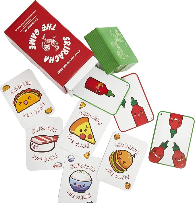 DSS Games Sriracha: The Game [A Spicy Slapping Card Game for The Whole Family | Great for White Elephant Gifts, Stocking Stuffers, Coworkers, Under $20, Ages 7 and Up]