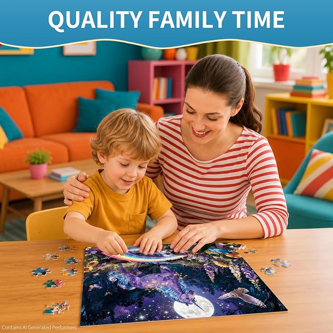 100 Pieces Puzzles for Kids Ages 4-8, Unicorn Educational Kids 100 Piece Puzzle, Children Jigsaw Puzzles Kids Puzzles, Educational Learning Puzzle Toys for Girls and Boys