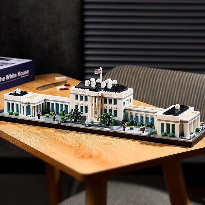 KLMEi Architecture Sets for Adults White House U.S. Capital Collection Building Kit Micro Blocks Famous Landmark, Mini Bricks Toys Presents for Kids 3520 PCS