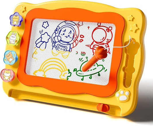 Large Magnetic Drawing Board Toddler Toys for 3 4 5 6 Year Old Kids Girls Boys, Doodle Board Montessori Preschool Educational Travel Toys Gifts for 3 4 5 6 Year Old Etch Sketch Erasable Writing Pad