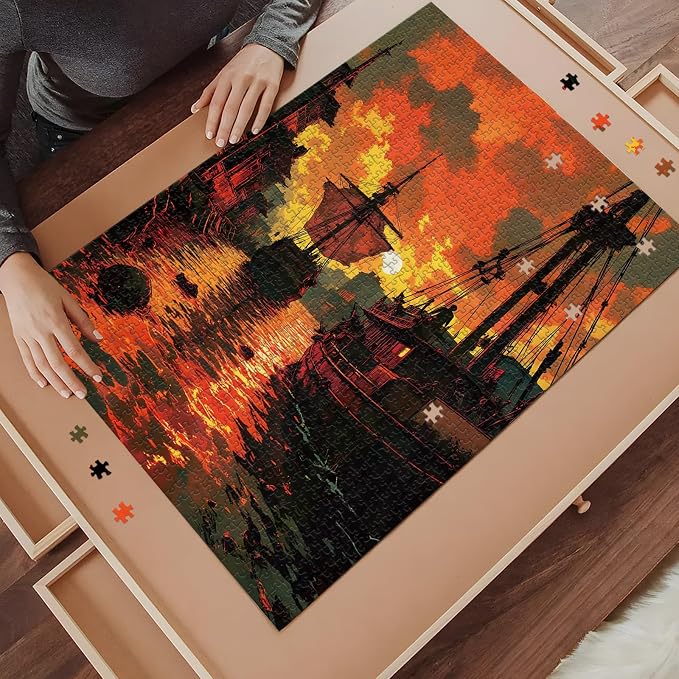 Jigsaw Puzzles 1000 Pieces Magical Door Cosmic Valley Scene Jigsaw | Adult Puzzle with Letter on Back, HD Reference Poster, Impossible Puzzle Home Decor Puzzles Ideal Gift for Family Friends