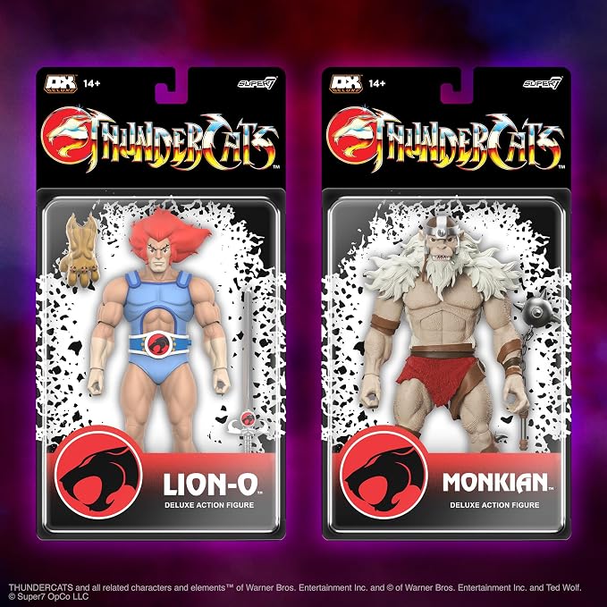 Super7 Deluxe Thundercats Lion-O - 7" Thundercats Action Figure with Accessories Classic Cartoon Collectibles and Retro Toys