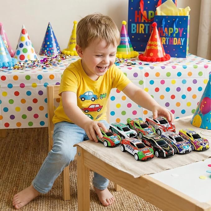 Speedy Panther 36 Pack Pull Back Toy Cars Bulk, Mini Race Car Party Favors for Kids, Goodie Bag Fillers for Boys and Girls, Prizes for Carnival Games Classrooms Rewards