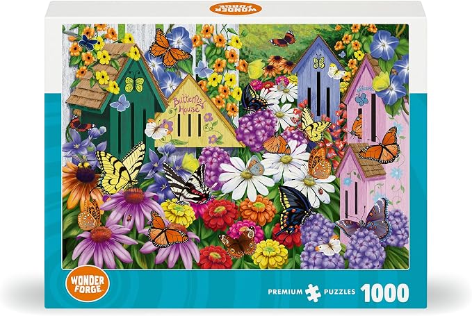 Wonder Forge Garden Neighbors 1000 Piece Jigsaw Puzzle for Adults | Unique, Perfectly-Fitting Pieces | Fun, Vibrant Imagery | Amazon Exclusive