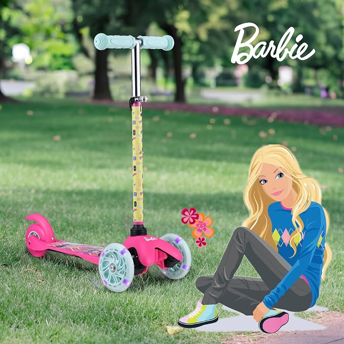 Kick Scooter for Kids, 3 Wheel Self Balancing, Light Up LED Wheels