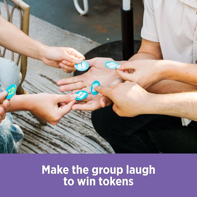 You Laugh You're Out [A Party Game with Hilarious Charades Family Card Games for Adults & Teens | Great Birthday Gift | 125 Prompt Cards Fun for Family Game Nights & Parties | Ages 14+]