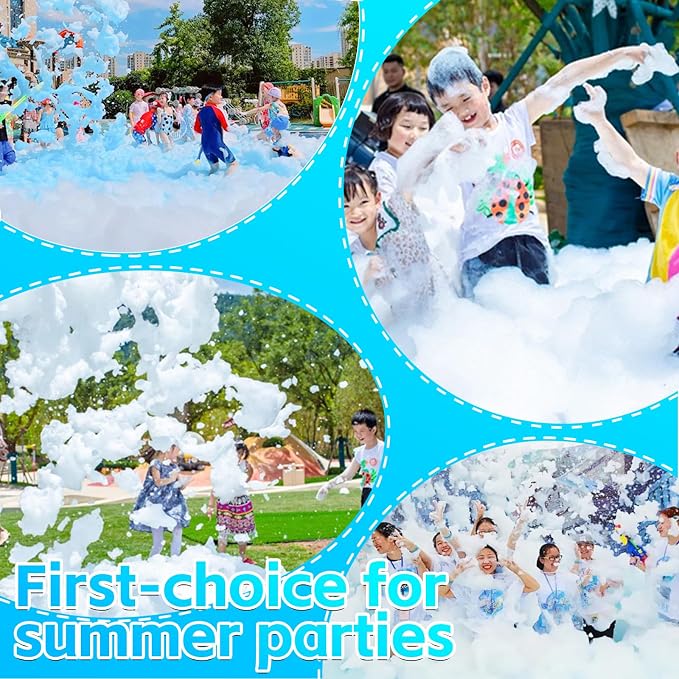 Flowing Foam Machine for Party, Party Foam Machine Without Support, Foam Cannon for Garden, Pool, Indoor, Birthdays, Celebrations, and Backyard Events