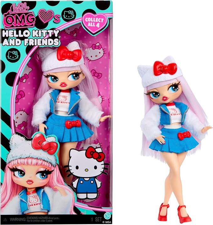 LOL Surprise OMG Loves Hello Kitty and Friends – Hello Kitty – Fashion Doll, Play & Display!