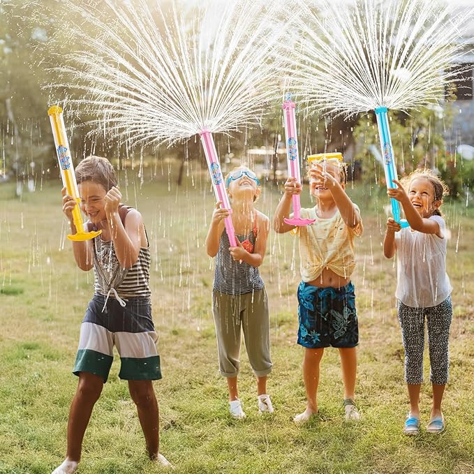 6Pack Creativity Fireworks Water Gun, Sprays Water Like Fireworks, Squirt Gun for Kids, Bulk Samll Water Blaster Summer Pool, Backyard, Beach, Birthday Party Outdoor Game Toys