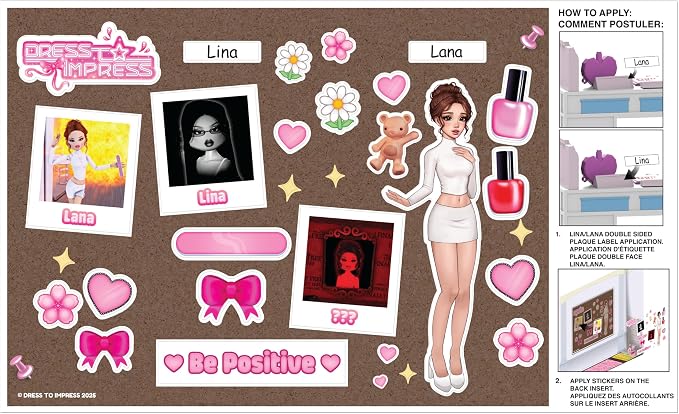 Dress To Impress — Lana Deluxe Fashion Doll Set — Series 1 Wave 1 — 11.5-Inch Tall Doll — Doll Playset, Accessories, Collector Card — Includes DLC Codes — Officially Licensed Set by PhatMojo