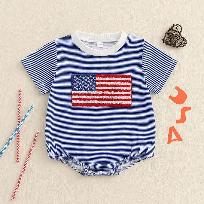 Kavousa Baby Boy Clothes Summer Baby Boy Bubble Romper Short Sleeve Jumpsuit One Piece Outfit Newborn Infant Clothing