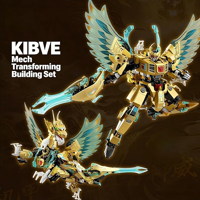Dragon Mech Building Set Transformable Construction Toy 481PCS Movable Joints Creative Collectible Model Kit for Kids 8+
