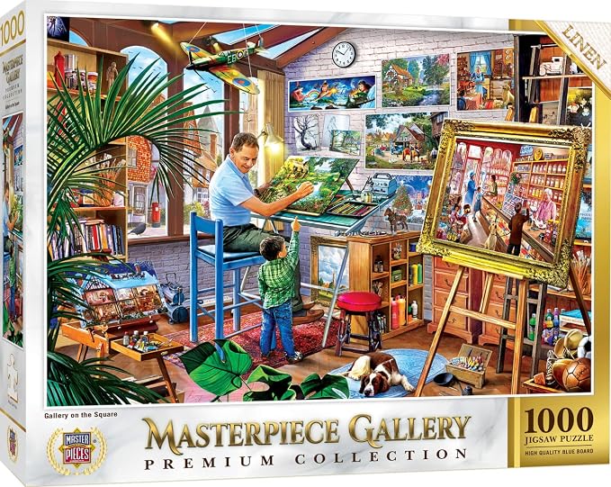 MasterPieces 1000 Piece Jigsaw Puzzle For Adults, Family, Or Youth - Gallery on The Square - 26.75"x 19.25"
