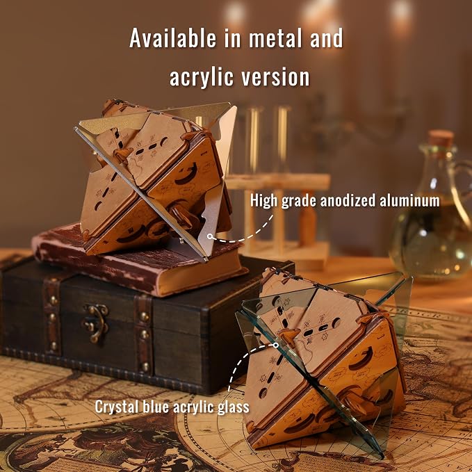 PUZZLE POTATO Anti-Gravity Puzzle Box - 3D Brain Teaser Puzzle for Adults - Wooden Treasure Chest - Money Puzzle Box for Cash Gift - Escape Room Game