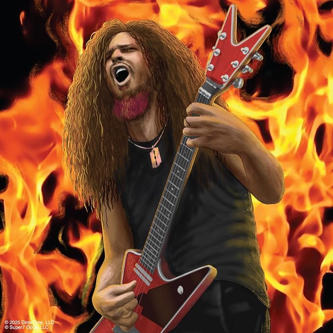 Super7 Reaction Figure Dimebag Darrell (Culprit) - 3.75" Dimebag Darrell Action Figure with Accessory - Classic Heavy Metal Collectibles and Retro Toys