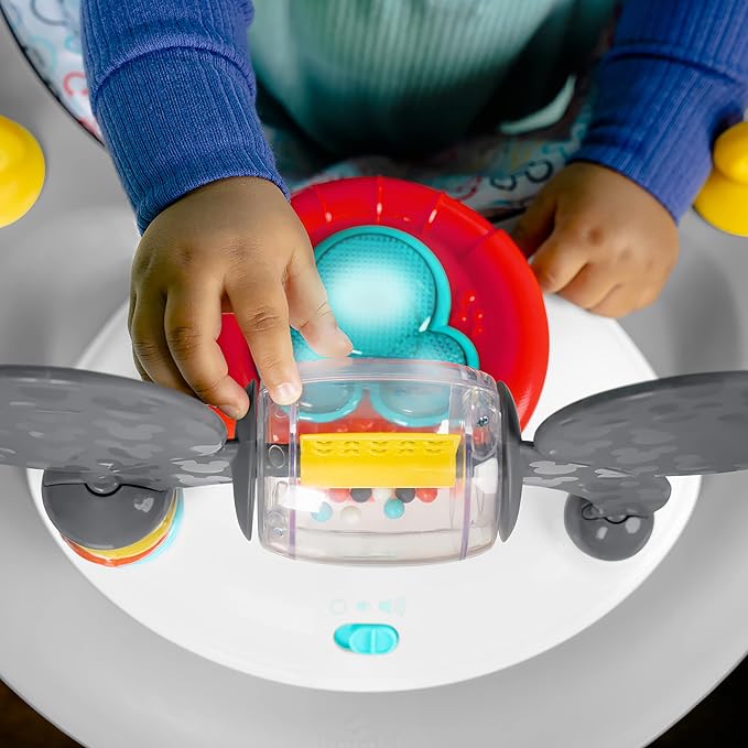 Bright Starts Disney Baby Mickey Mouse Original Bestie 2-in-1 Baby Activity Walker - Easy Fold Frame and Removable -Toy Station, 6 Months and up