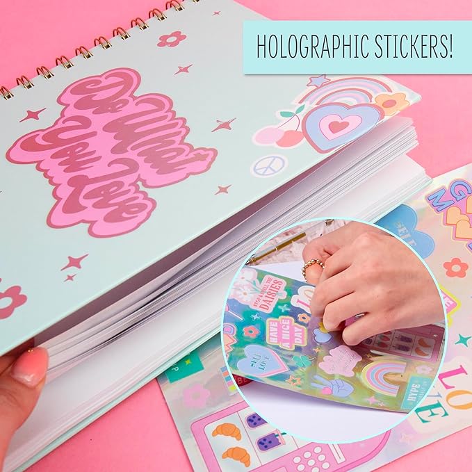 STMT D.I.Y.Journal Set, Stationary Kit with Notebook for Writing and Drawing, DIY for Girls Ages 8+, Sketch & Journal