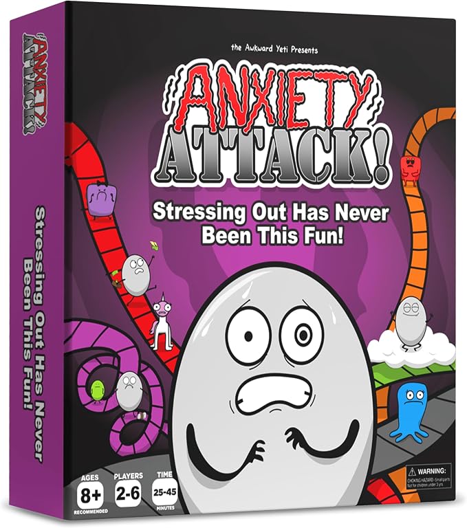 The Awkward Yeti Anxiety Attack! Funny Family Board & Card Game for Kids Ages 10+, Parents, Teens & Adults | Strategy Party Game for Family Game Night | Science Humor Edition by Organ Attack Creator