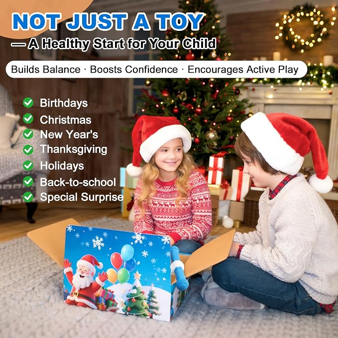 Kids Scooter Ages 3-7 - Three Wheel Preschool Toddler Kick Scooters,Safer Steering,Light Up Wheels, Adjustable Handlebar, Wide Anti-Slip Deck, Birthday for Boys Girls - Blue