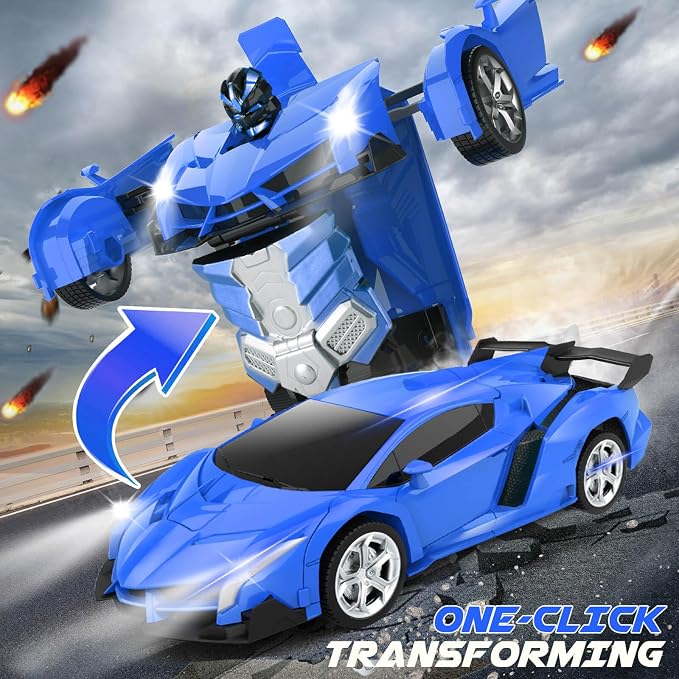 Dolanus Remote Control Car - Transform Robot RC Cars, Toys for Ages 5-7, Kids Toys, 4 Year Old Boy Toy, Toy for 3 4 5 6 7 8 10 12 Years Old Boy, Gifts for Boys Kids Toddlers Birthday