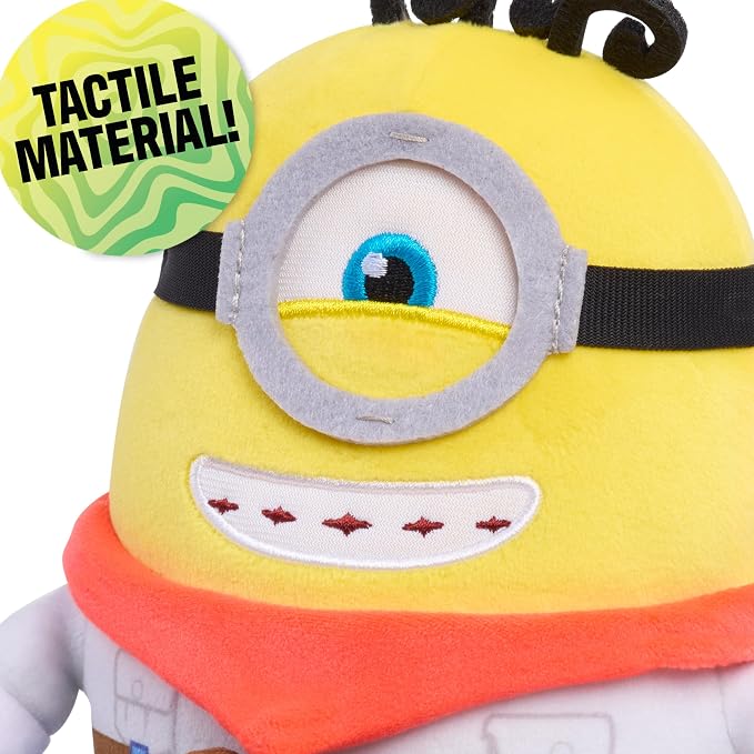 Illumination Minions & Monsters James Squooshy Plush Toy | Soft Squishy Plush, 7-Inch, Stuffed Animal, Sensory Fidget Toy with Bean Fill, Kids Gift, Ages 3+