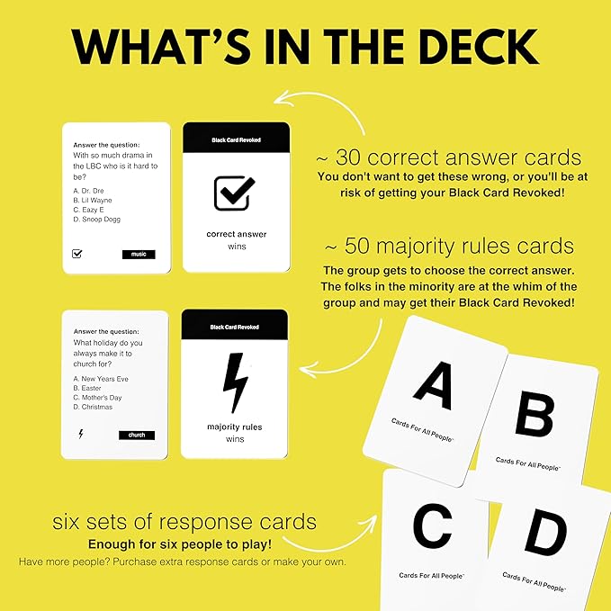 Black Card Revoked Original Flavor - Celebrate The Culture with America’s 1st Black Card Game | The Original Black Trivia | Perfect for Every Cookout, Game Night & Holiday