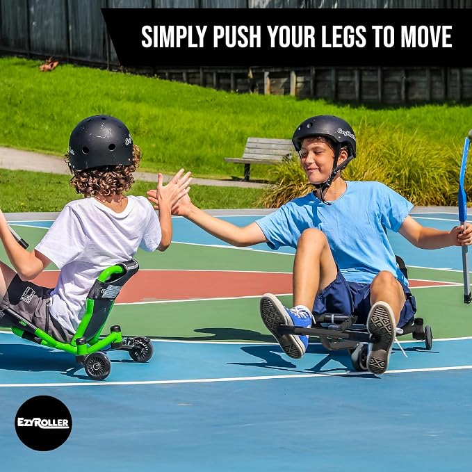 EzyRoller Drifter X Ride On Toy for Kids, Ages 4-12, Up to 154 lbs - Black