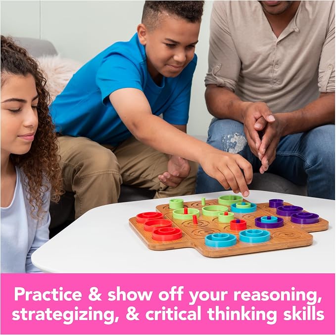 Spin Master Games, Otrio Wood Strategy Game, Interactive Puzzle Game, STEM Activity, 2 Players, for Ages 8 &Up