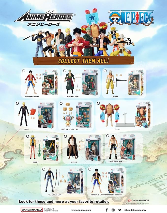 ANIME HEROES - One Piece - Franky Action Figure