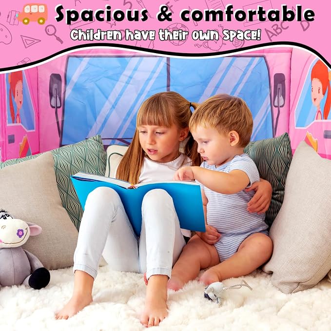 Pop up Play Tent for Kids Aged 3-5 Years Old Boys and Girls : Ice Cream Playhouse Toy Play Tents for Toddlers 3-5 Kids Tent Indoor Outdoor Playhouse Toys for 3 + Year Old, Ice Cream