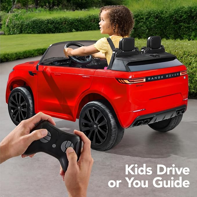 Best Choice Products 24V 2-Seater Licensed Range Rover Sport Electric Ride On Car for Kids with Parental Remote Control, 132 lb Weight Capacity - Red