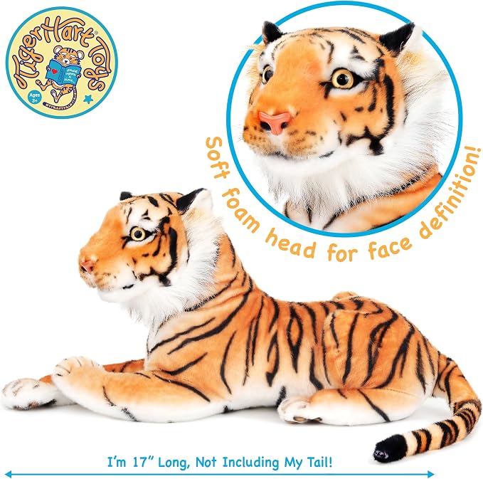 TigerHart Arrow The Tiger - Squeeze Me! - 17 Inch Stuffed Animal Plush