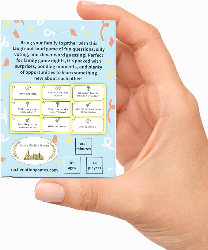 How Well Do You Know Your Family? Fun Trivia & Guessing Game for Kids, Teens & Adults - Family Game Night - Family Bonding Activities - Fun Family Games For Kids, Teens & Adults - Ages 8+, 3-8 Players