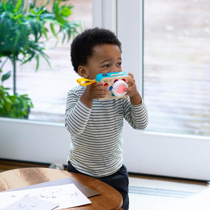 Baby Einstein + Hape Learning Lens Toy Camera for Pretend Play, Ages 6 Months and Up