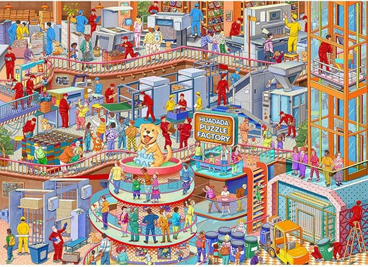 Jigsaw Puzzles for Adults 1000 Pieces, Manufacturing Base Interlock Perfectly No Dust, Home Decors Family Challenge Toys for Men Women Elders Seniors (27.5"x19.6"), 1:1 Poster