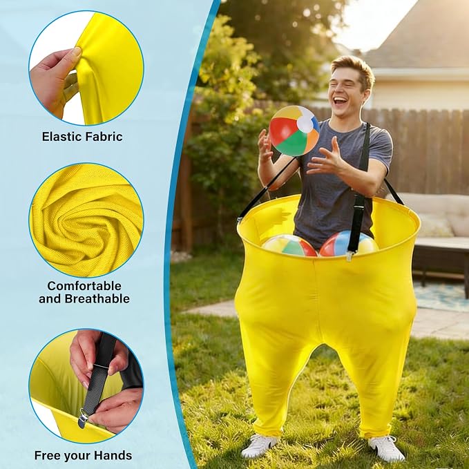 yofit 24Pcs Granny Pants Yard Game Funny Field Day Outdoor Games for Adults Kids and Family Gaint Pant Set for Brithday Party Tossing Games Activities for Groups