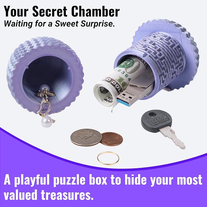 Maze Egg Money Puzzle Gift Box: Available in 4 Unique Internal Designs - Secret Cash Holder & Surprise Gift Container for Easter, Birthday, Wedding - Fun Brain Teaser Toy for Kids & Adults
