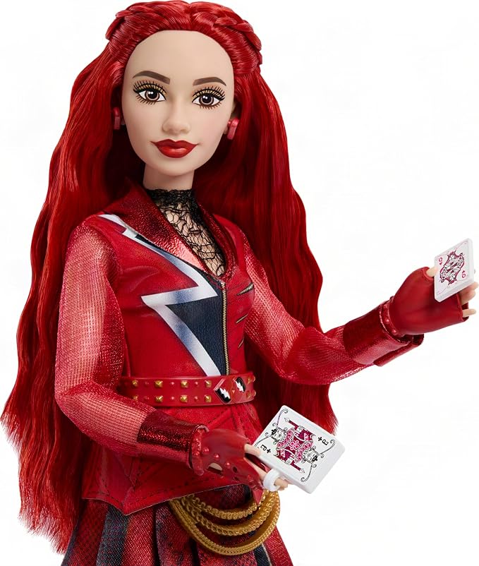 Mattel Disney Descendants: Wicked Wonderland, Red, Daughter of Queen of Hearts Fashion Doll, with Removable Outfit & Accessory, Inspired by the Movie