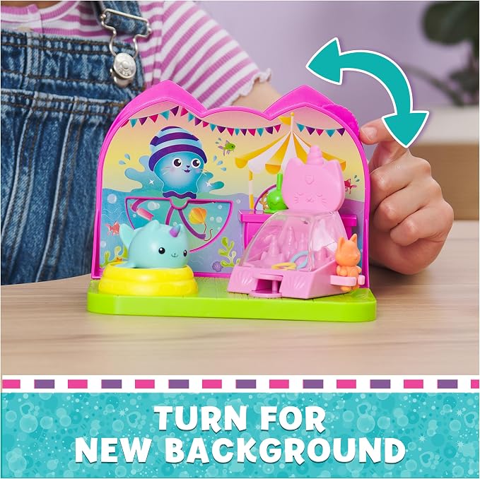 Spin Master Gabby's Dollhouse Kitty Narwhal’s Carnival Room, with Toy Figure, Surprise Toys and Dollhouse Furniture, Kids Toys for Girls & Boys 3+