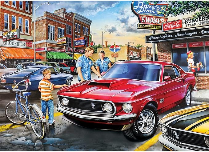 MasterPieces 1000 Piece Jigsaw Puzzle for Adults, Family, Or Youth - Dave's Diner - 19.25"x26.75"