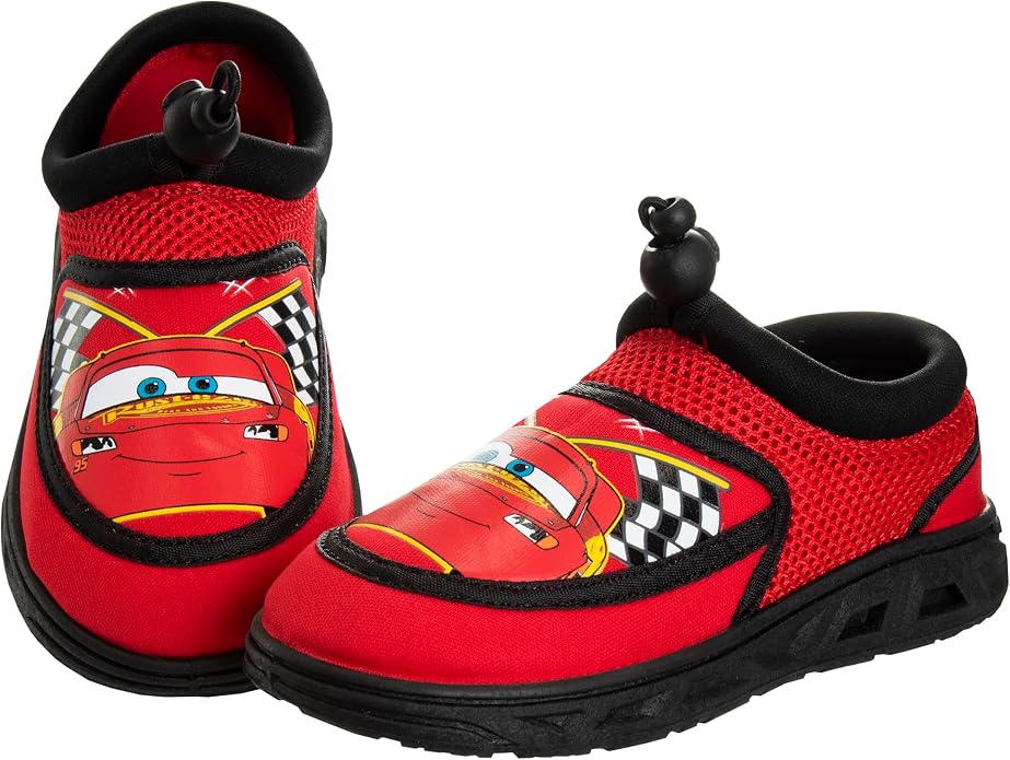 Toy Story Cars Boys Water Shoes Kids Sandals Lightning McQueen Woody Buzz Lightyear Monster Jam Grave Digger Pool Aqua Socks Bungee Waterproof Quick Dry 5-10 Toddler 11-12 Little Kid
